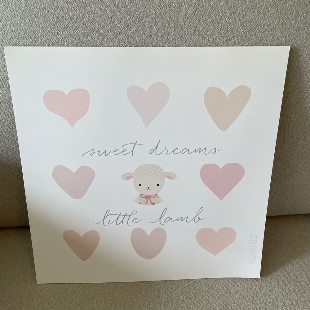 Cuddle + Kind Sweet Dream Little Lamb Wall Art